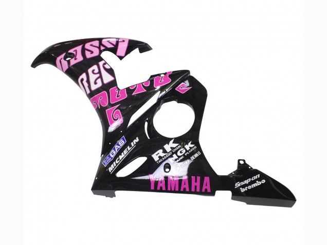 2003-2004 Yellow Pink Glossy Black Rossi Repsol 46 Yamaha YZF R6 Motorcycle Fairings Australia