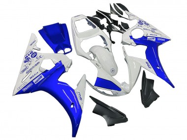 2003-2004 White Blue GYTR Yamaha YZF R6 Motorcycle Fairings Australia