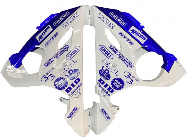 2003-2004 White Blue GYTR Yamaha YZF R6 Motorcycle Fairings Australia