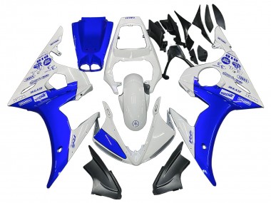 2003-2004 White Blue GYTR Yamaha YZF R6 Motorcycle Fairings Australia