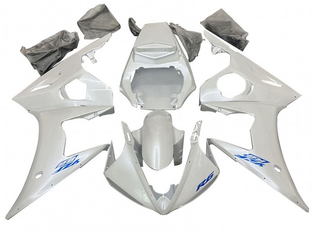 2006-2009 White Yamaha YZF R6S Motorcycle Fairing Australia