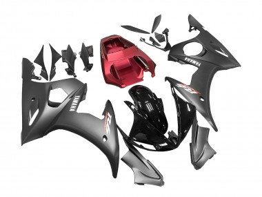 2003-2004 Red Glossy Black Matte Black Yamaha YZF R6 Motorcycle Fairings Australia