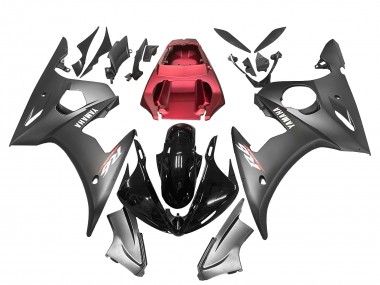 2006-2009 Black Red Yamaha YZF R6S Motorcycle Fairings Australia