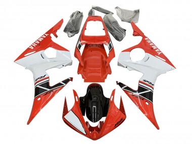 2006-2009 Red White Black Yamaha YZF R6S Motorcycle Fairings Australia