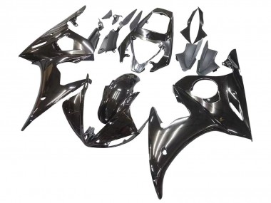 2003-2004 Glossy Black Yamaha YZF R6 Motorcycle Fairings Australia