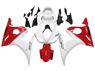 2005 White Red Yamaha YZF 600 R6 Motorcycle Fairings Australia