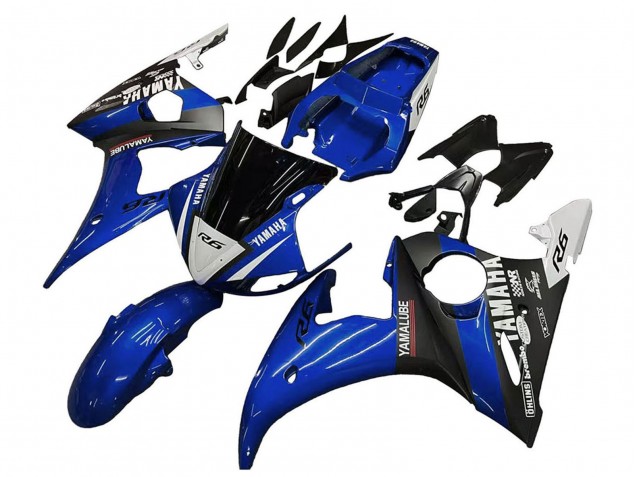 2005 Blue White Black Yamalube Yamaha YZF 600 R6 Motorcycle Fairings Australia