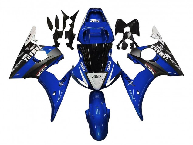 2005 Blue White Black Yamalube Yamaha YZF 600 R6 Motorcycle Fairings Australia