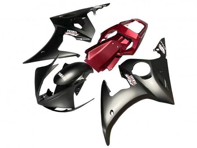 2005 Matte Black Red Yamaha YZF 600 R6 Motorcycle Fairing Australia