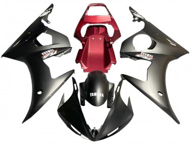 2005 Matte Black Red Yamaha YZF 600 R6 Motorcycle Fairing Australia