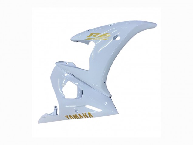 2005 White Gold Yamaha YZF 600 R6 Motorcycle Fairings Australia