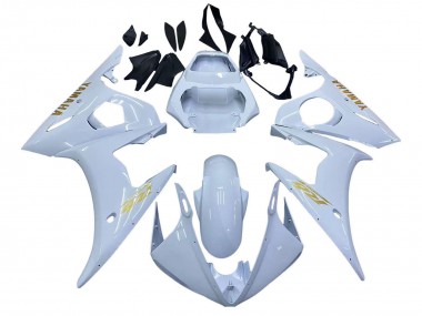 2005 White Gold Yamaha YZF 600 R6 Motorcycle Fairings Australia