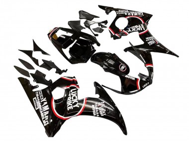 2005 Glossy Black White Lucky Strike Motul Yamaha YZF 600 R6 Motorcycle Fairings Australia