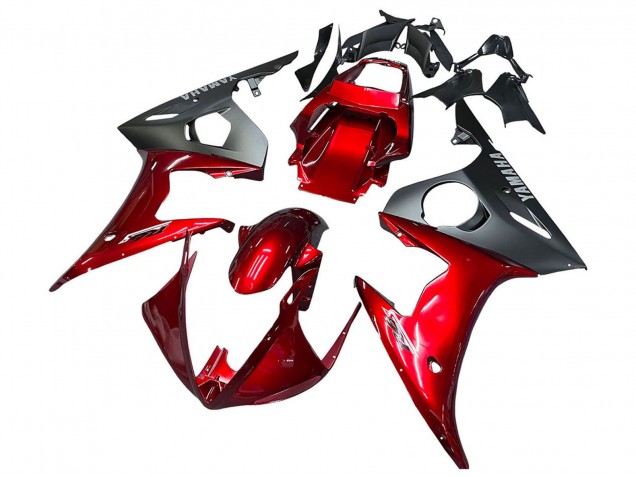 2005 Red Matte Black Yamaha YZF 600 R6 Motorcycle Fairing Kits Australia