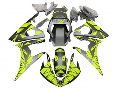 2005 Matte Black Neon Green Yamaha YZF 600 R6 Motorcycle Fairings Australia