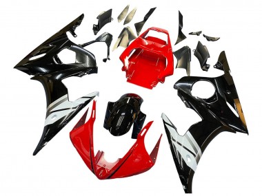 2005 Red White Glossy Black Yamaha YZF 600 R6 Motorcycle Fairings Australia