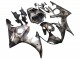 2005 Matte Black Grey Geometric Yamaha YZF 600 R6 Motorcycle Fairings Australia