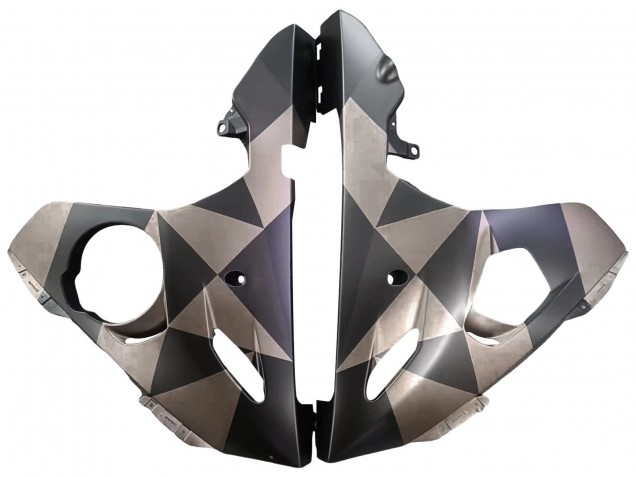 2005 Matte Black Grey Geometric Yamaha YZF 600 R6 Motorcycle Fairings Australia