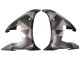 2005 Matte Black Grey Geometric Yamaha YZF 600 R6 Motorcycle Fairings Australia