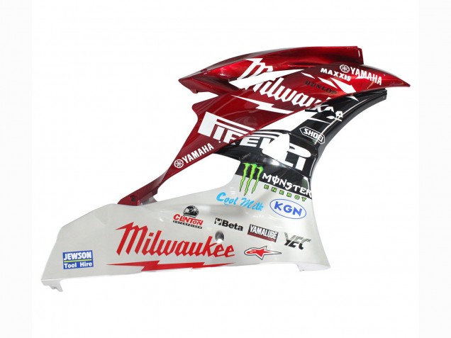 2006-2007 White Red Black Green Monster Milwaukee Yamaha YZF 600 R6 Motorcycle Fairings Australia