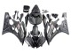 2006-2007 Matte Black Silver Flame Yamaha YZF 600 R6 Motorcycle Fairings Australia