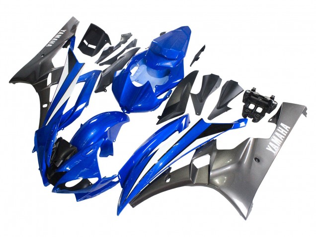 2006-2007 Blue White Glossy Black Yamaha YZF 600 R6 Motorcycle Fairings Australia