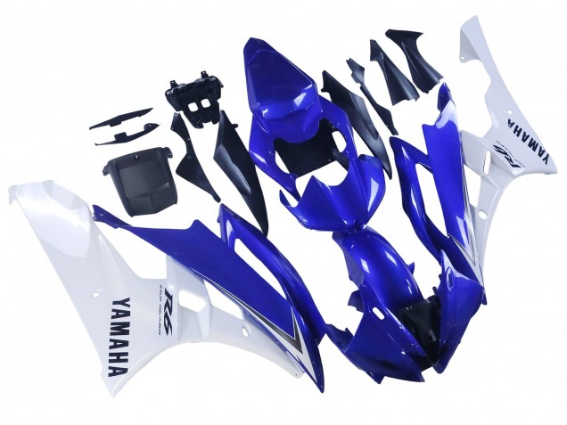 2006-2007 White Blue Black Yamaha YZF 600 R6 Motorcycle Fairings Australia