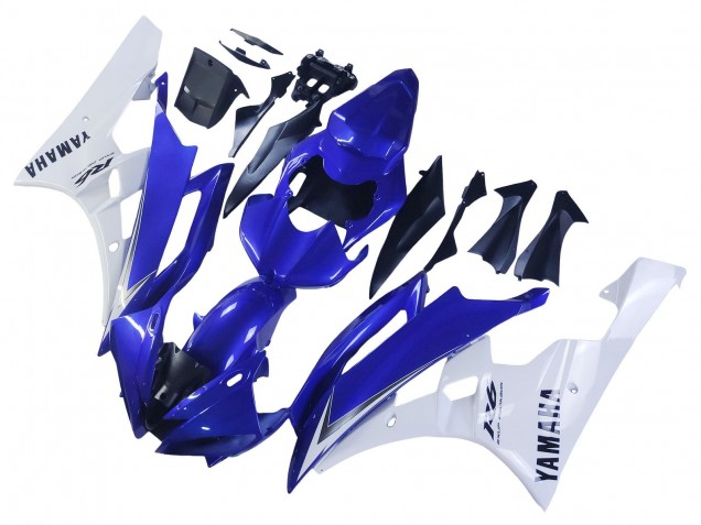 2006-2007 White Blue Black Yamaha YZF 600 R6 Motorcycle Fairings Australia