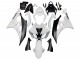 2006-2007 White Matte Black Yamaha YZF 600 R6 Motorcycle Fairings Australia