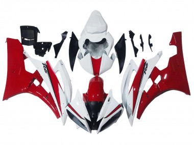 2006-2007 White Red Yamaha YZF 600 R6 Motorcycle Fairings Australia