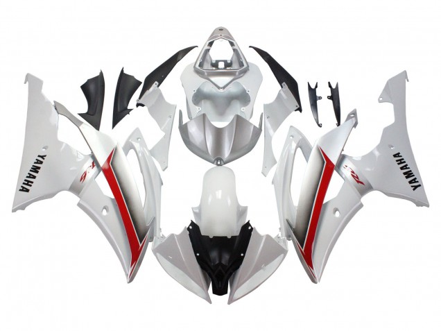 2008-2016 White Red Yamaha YZF 600 R6 Motorcycle Fairings Australia