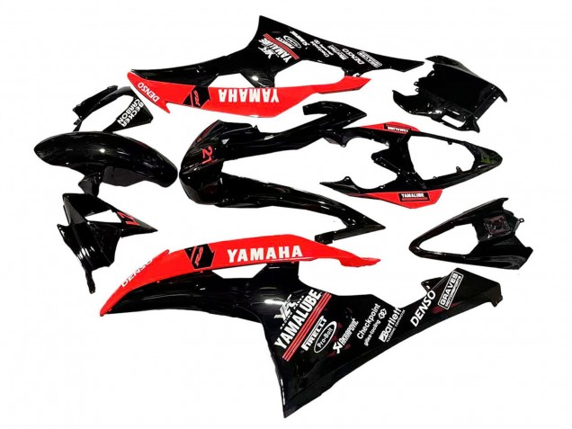 2008-2016 Red Glossy Black DENSO Yamalube 21 Yamaha YZF 600 R6 Motorcycle Fairings Australia