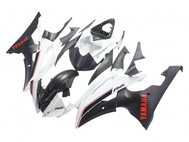 2008-2016 White Matte Black Red Decals Yamaha YZF 600 R6 Motorcycle Fairings Australia