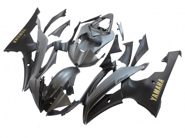 2008-2016 Grey Matte Black Gold Decals Yamaha YZF 600 R6 Motorcycle Fairings Australia