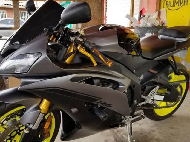 2008-2016 Grey Matte Black Gold Decals Yamaha YZF 600 R6 Motorcycle Fairings Australia