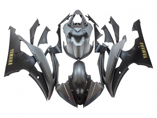 2008-2016 Grey Matte Black Gold Decals Yamaha YZF 600 R6 Motorcycle Fairings Australia