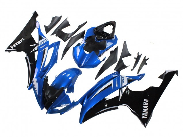 2008-2016 White Blue Glossy Black Yamaha YZF 600 R6 Motorcycle Fairings Australia
