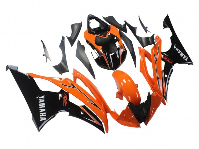 2008-2016 Orange Black Yamaha YZF 600 R6 Motorcycle Fairings Australia