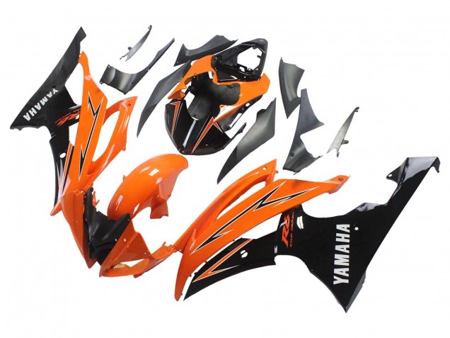 2008-2016 Orange Black Yamaha YZF 600 R6 Motorcycle Fairings Australia