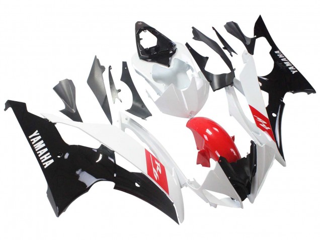 2008-2016 White Red Glossy Black Yamaha YZF 600 R6 Motorcycle Fairings Australia