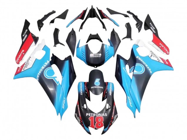 2017-2023 White Blue Red Black Petronas 18 Yamaha YZF 600 R6 Motorcycle Fairings Australia