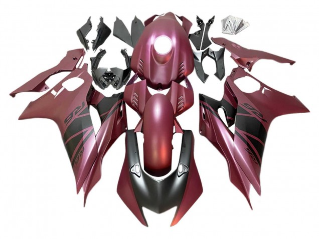 2017-2023 Maroon Red Matte Black Yamaha YZF 600 R6 Motorcycle Fairings Australia