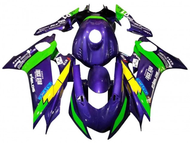 2017-2023 Green Purple Yellow Black Trick Star Yamaha YZF 600 R6 Motorcycle Fairings Australia