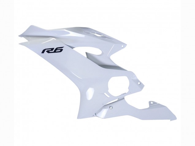 2017-2023 White Yamaha YZF 600 R6 Motorcycle Fairings Australia