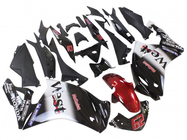 2011-2015 Glossy Black White West Red HRC 62 Honda CBR250RR Motorcycle Fairings Australia