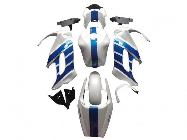 1997-2005 White Blue Honda VTR1000F Motorcycle Fairings Australia