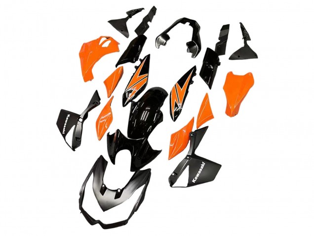 2010-2013 Orange Glossy Black Kawasaki Z1000 Motorcycle Fairings Australia