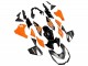 2010-2013 Orange Glossy Black Kawasaki Z1000 Motorcycle Fairings Australia