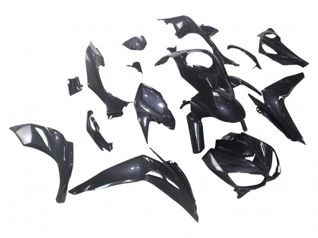 2014-2019 Black Carbon Fiber Kawasaki Z1000 Motorcycle Fairings Australia