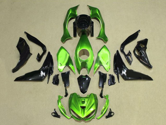 2014-2019 Green Glossy Black Kawasaki Z1000 Motorcycle Fairings Australia